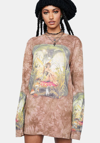 Wishing On A Toadstool Oversized Tee