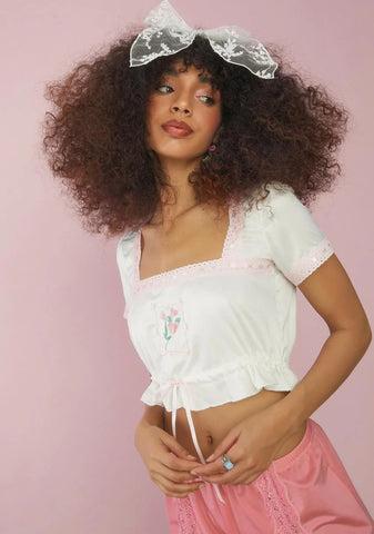 Enjoy The Little Things Floral Crop Top