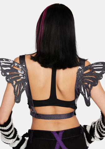 Iridescent Butterfly Wings Harness
