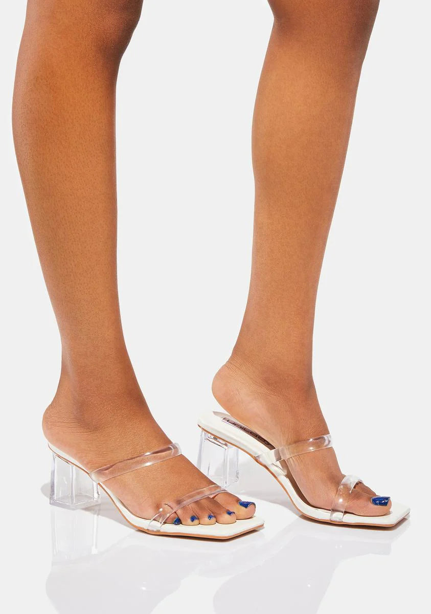 Purely Understood The Assignment Clear Heels