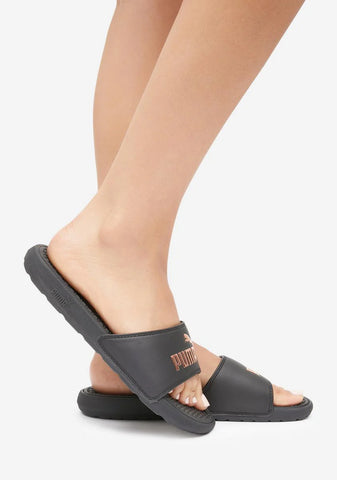 Rose Gold Cool Cat Logo Slides