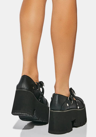 Ashes-33 Platform Mary Janes