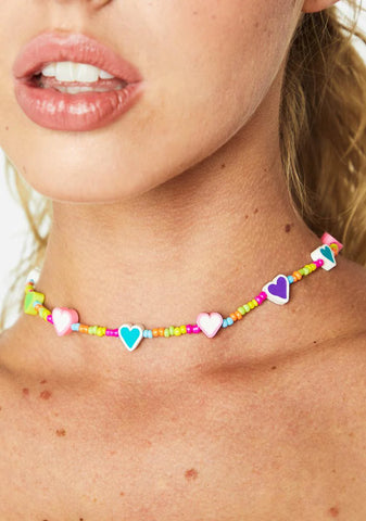Must Be Love Beaded Choker