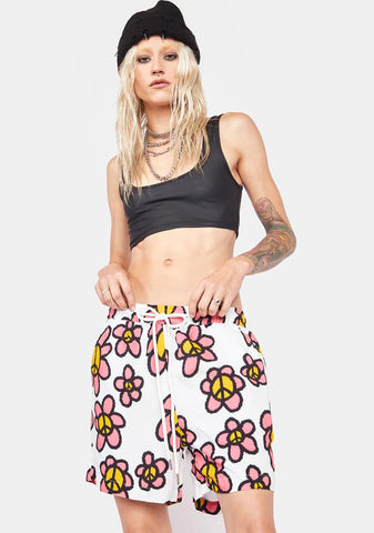 Peace & Petals Vacation Shorts