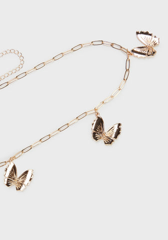Butterfly Kiss Chain Belt