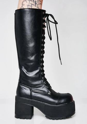 RANGER-302 Unisex Platform Knee High Boots
