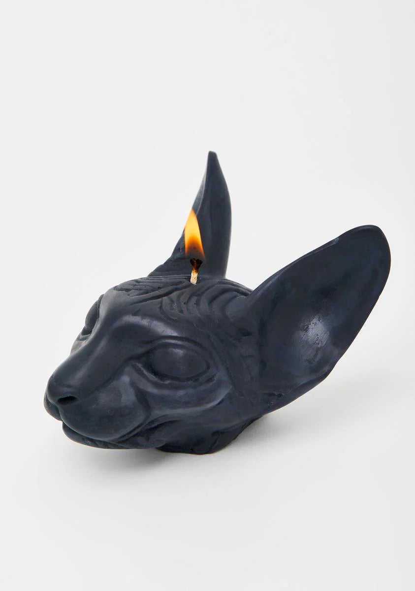 Black Sphynx Cat Soy Candle