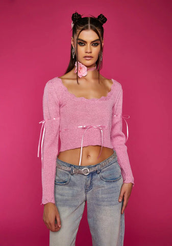 Luscious Life Crop Sweater