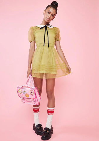 Wild Wanderlust Organza Babydoll Dress