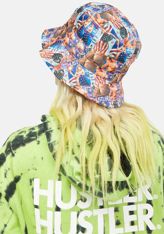 x Hustler Print Original Bucket Hat