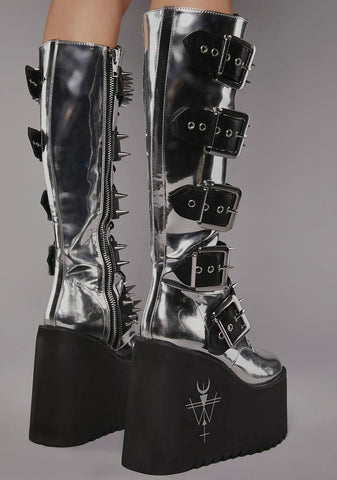 Chrome Appetite For Destruction Platform Boots