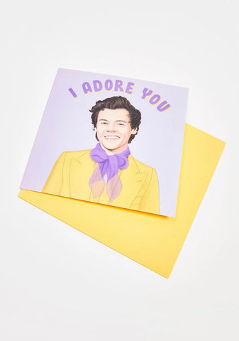 Harry I Adore You Card