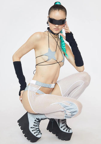 Savage Signalz Reflective Bra Top