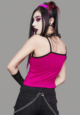 Magenta Toxic Wasteland Cami Tank