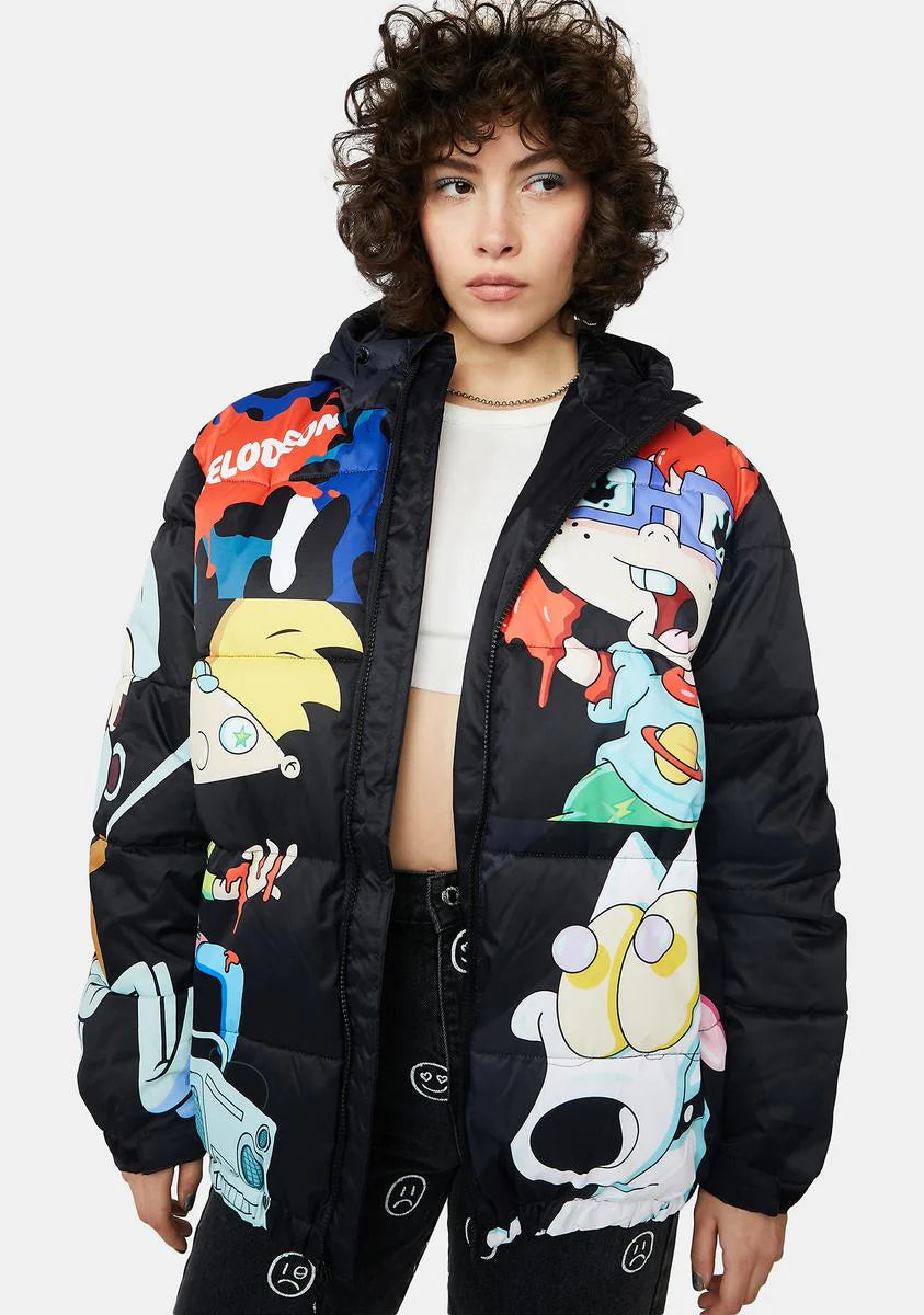 X Nickelodeon Puffer Jacket