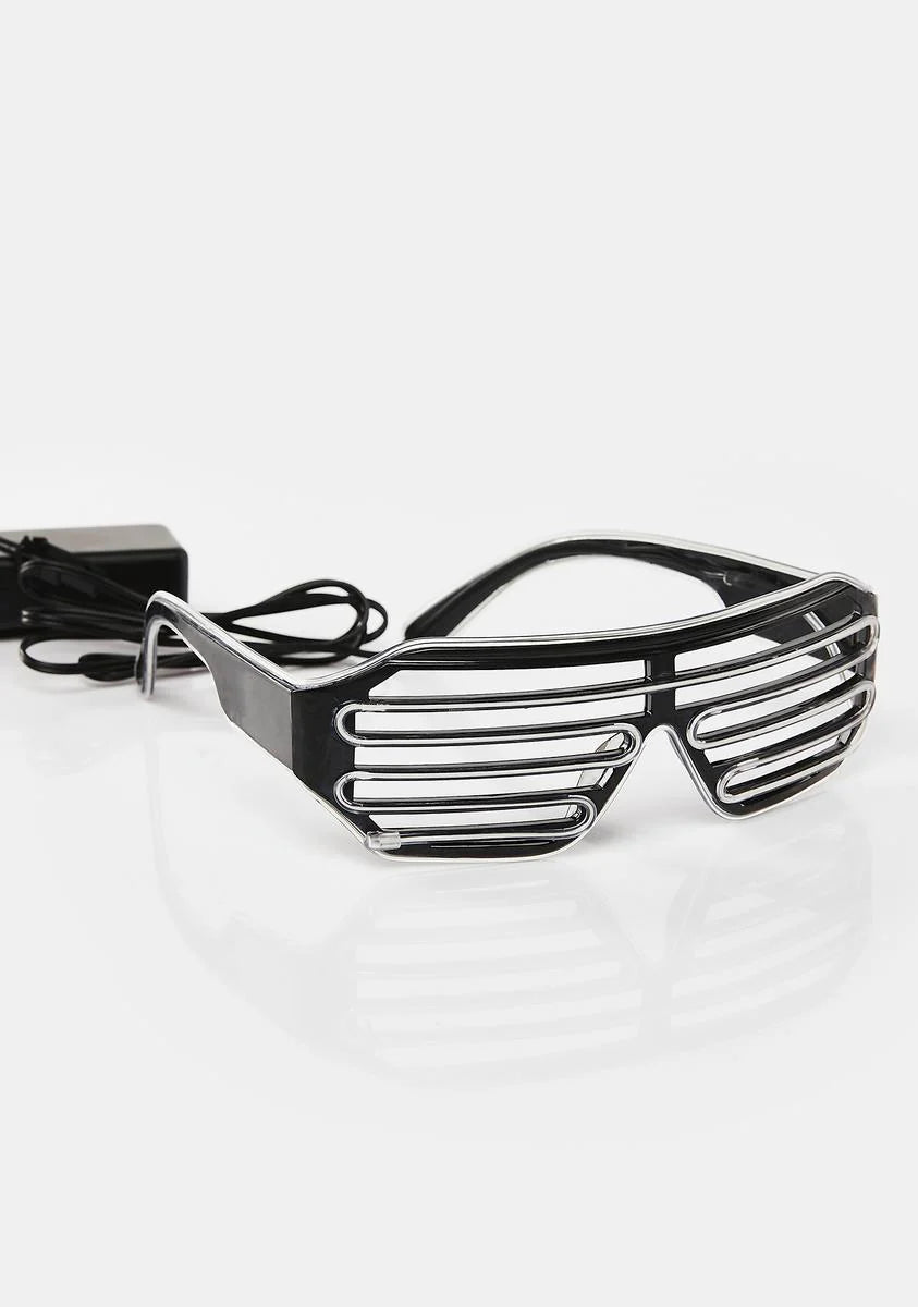 Cross The Line Shutter Shade Glasses