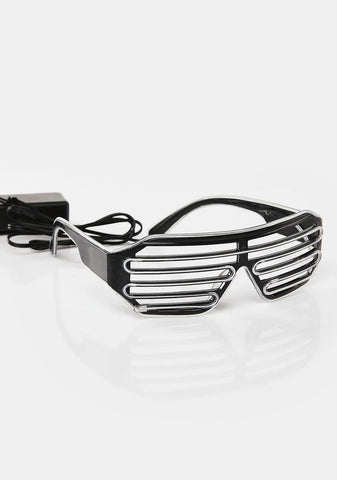 Cross The Line Shutter Shade Glasses