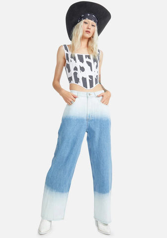 Cow Karter Corset Top