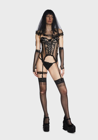 Midnight Honeymoon 5-Piece Lingerie Set