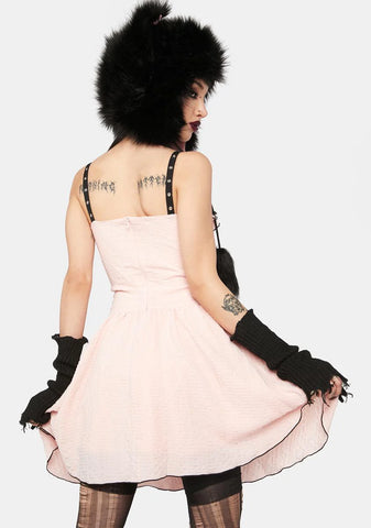Pink Doll Moon Strap Dress