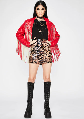 Wild Actions Leopard Skirt