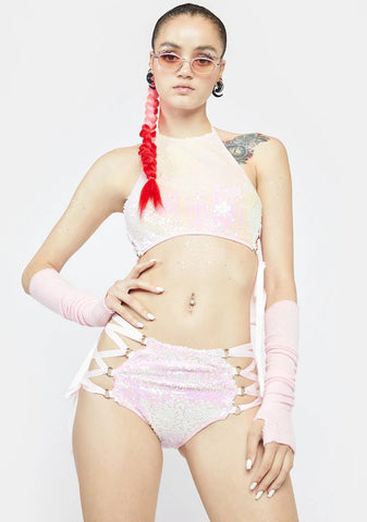 Technotopia Flip Sequin Shorts