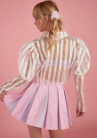 Joking Around Sheer Blouse