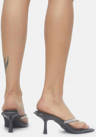 By All Means Kitten Heel Thong Sandals