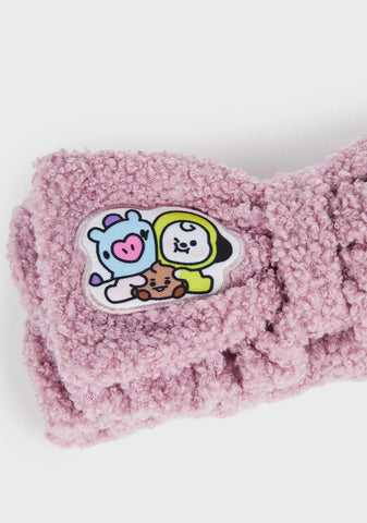 Lavender Fluff BT21 Spa Teddy Headyband
