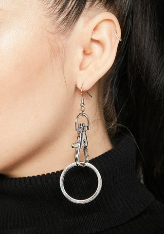 You Got Caught O-Ring Earrings
