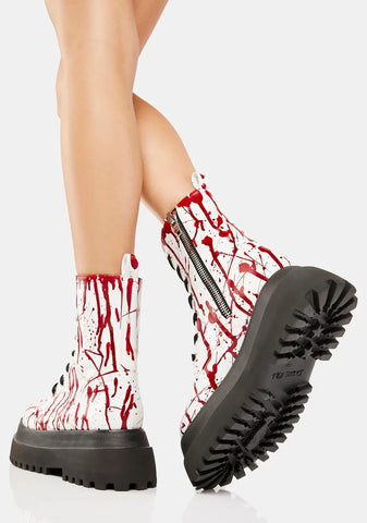 Scream Queen Combat Boots