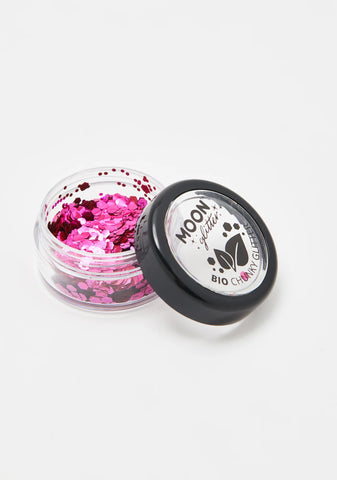 Dark Rose Bio Chunky Glitter