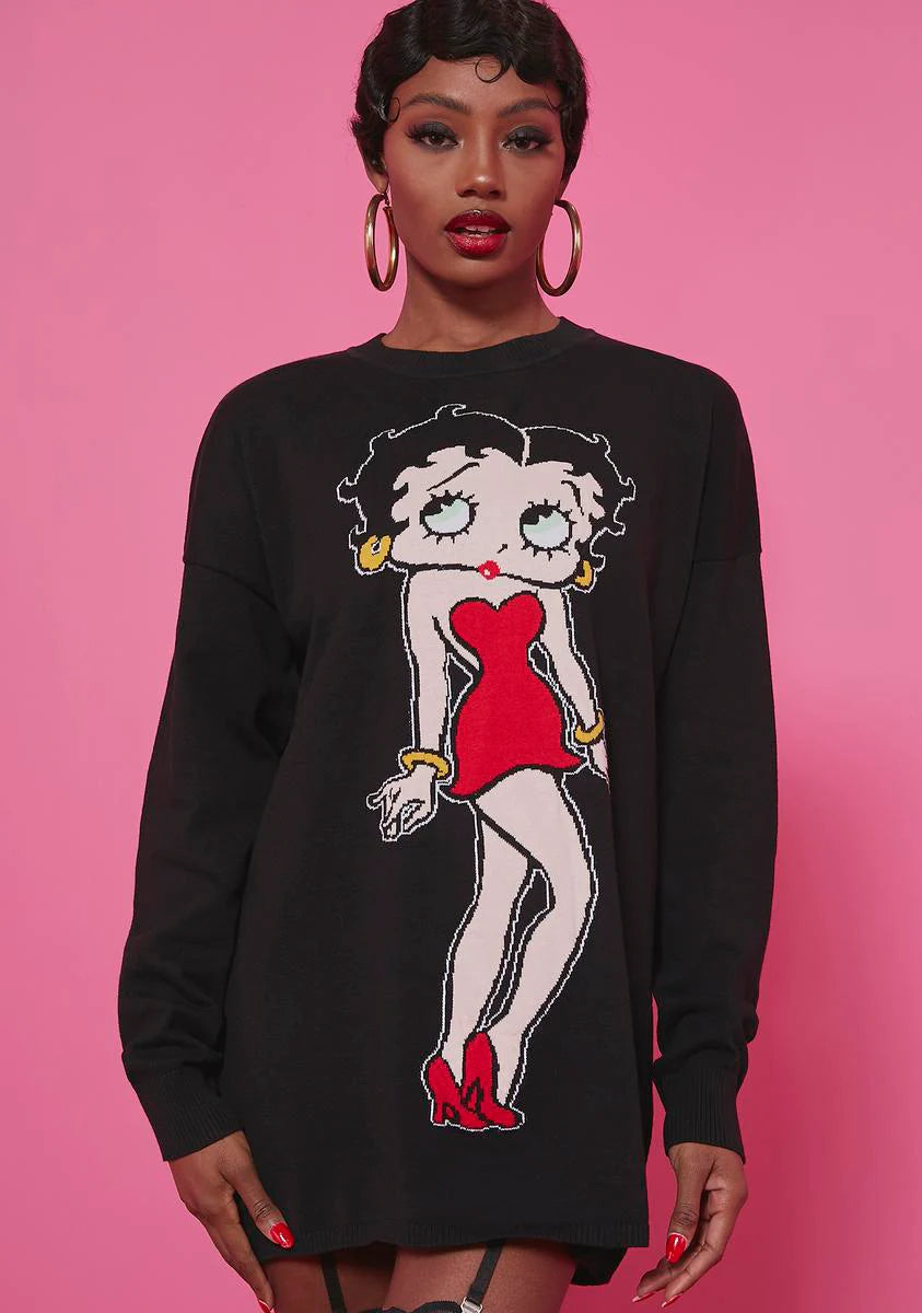 Winks Aplenty Intarsia Sweater