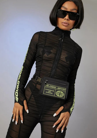 Run The Scene Mesh Catsuit