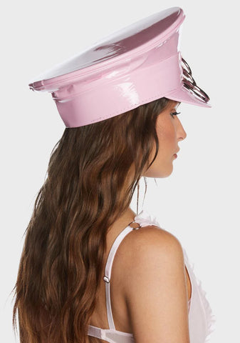 Light Pink Taking Names Captain Hat