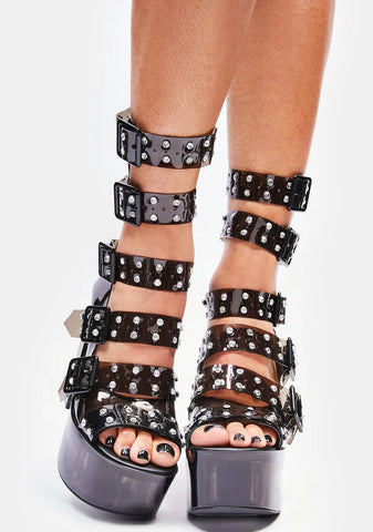 Model Behavior Strappy Platform Heels