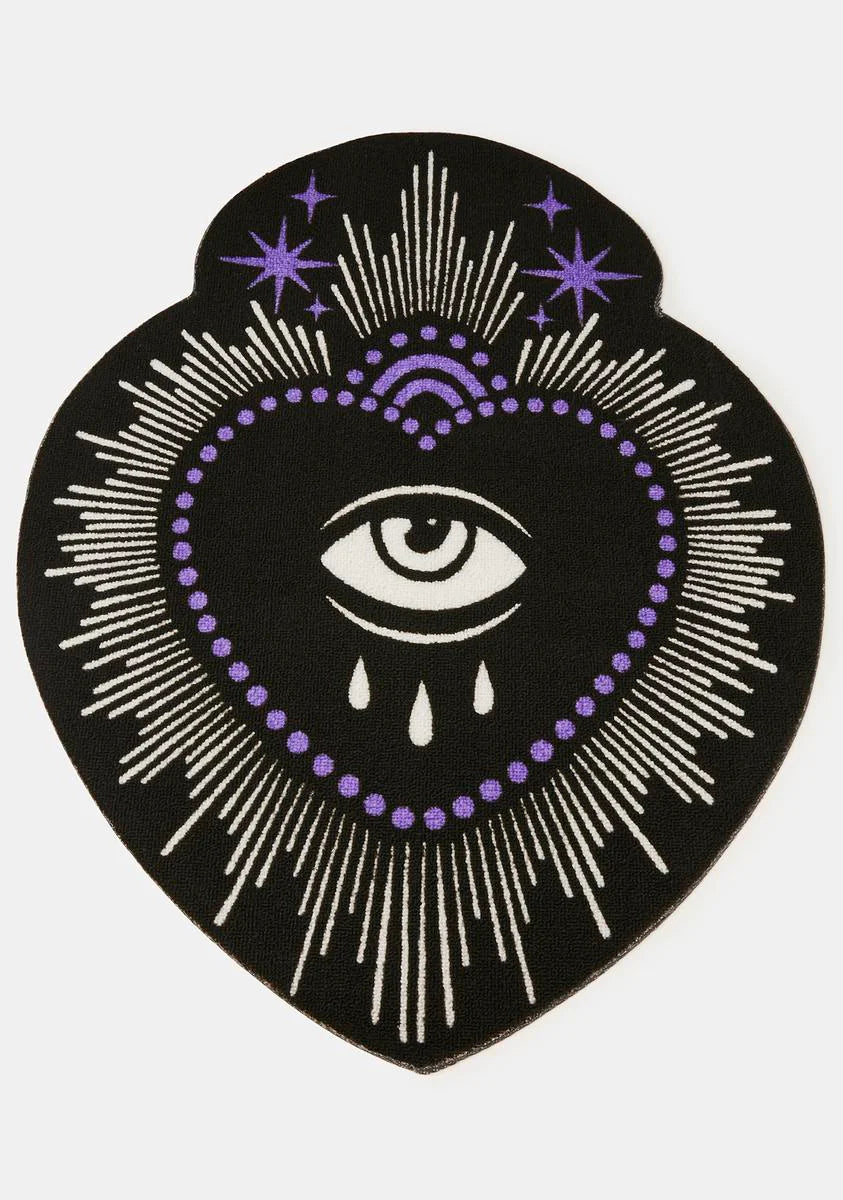 Purple & Black Eye Rug