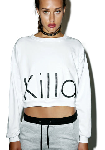 Killa Cropped Crewneck