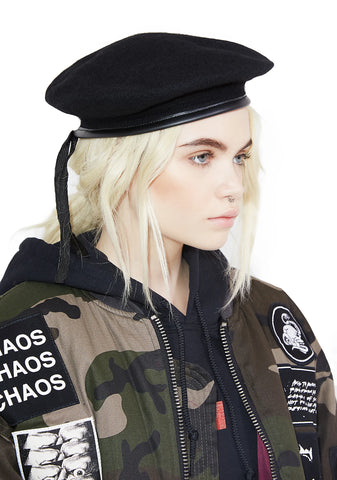 Midnight Wool Monty Beret