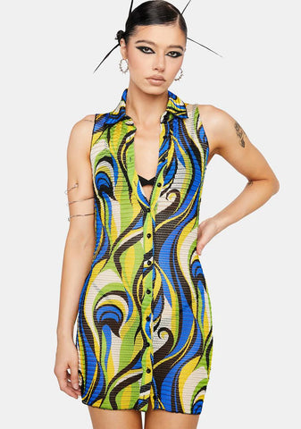 Lime Pretty Poolside Mini Dress