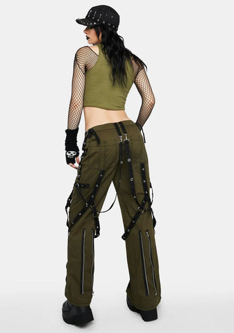 Army Multi Eyelet Dark Street Pants