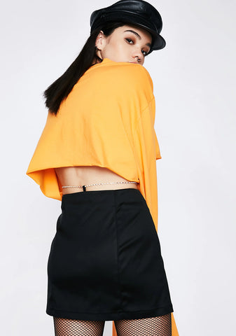 Slit It Up Mini Skirt