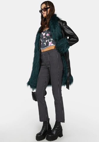 The Girl Code Pinstripe Trousers