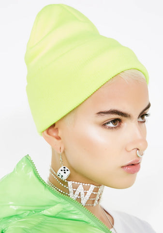 Slime Crime Neon Beanie