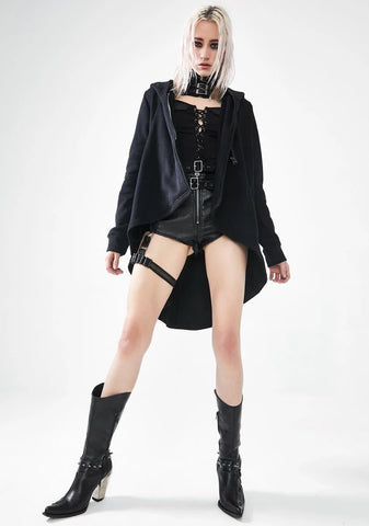 Moon Graphic Hooded Cloak
