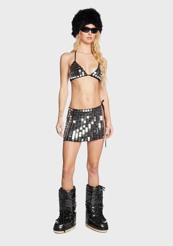 Molly Mirror Wrap Skirt