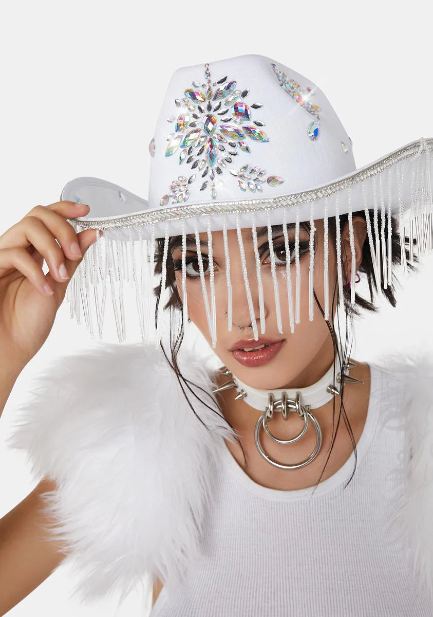 Pearl Dusty Fanfare Rhinestone Cowboy Hat