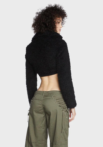 Dark Feel Like Fall Shearling Jacket