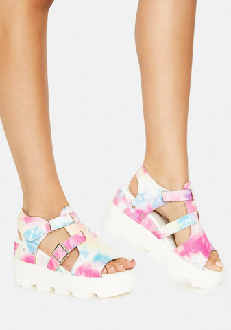 Tie Dye Outer Space Vibes Sandals