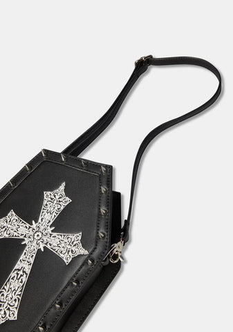 Into The Unknown Spiked Coffin Backpack